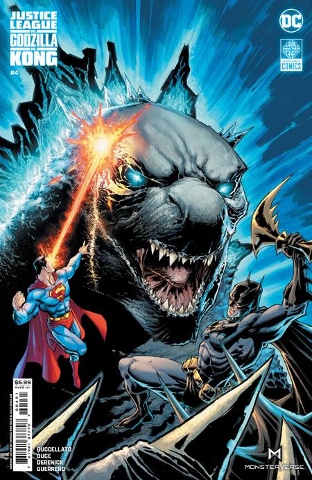 Justice League vs Godzilla vs Kong #4 (Of 7) Cover C Whilce Portacio Godzilla Card Stock Variant