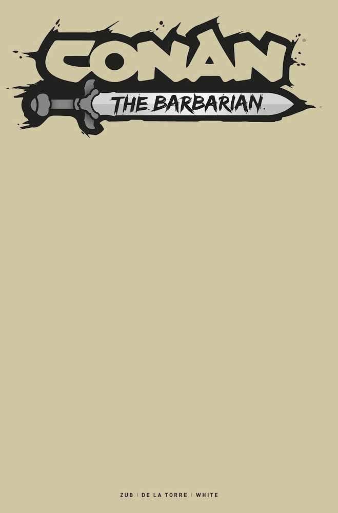 Conan the Barbarian #9 Cover E Blank Sketch Variant (Mature)