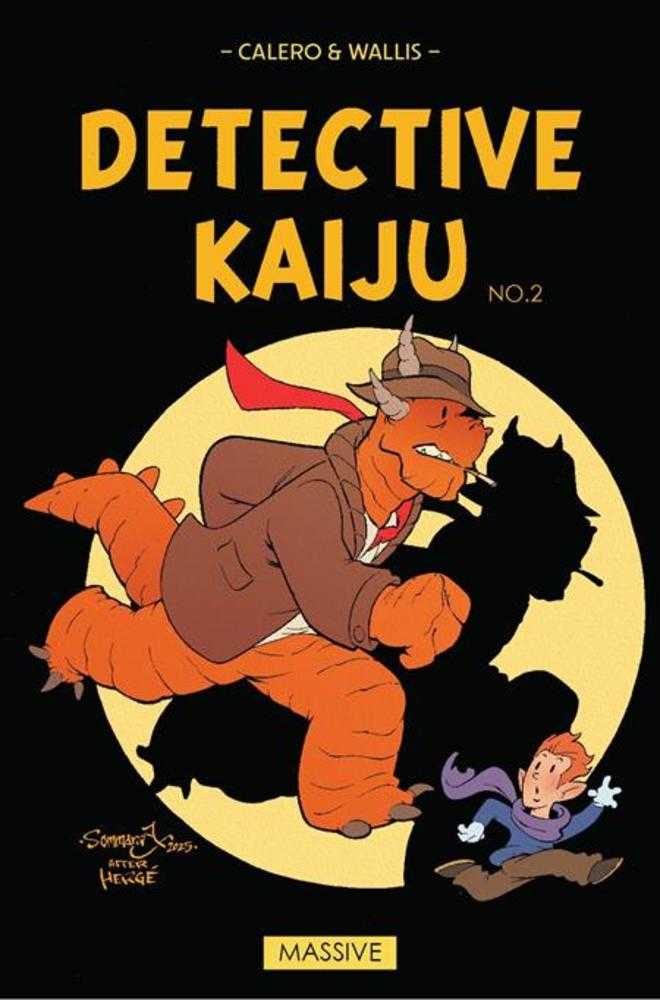 Detective Kaiju #2 (Of 4) Cover B Jon Sommariva Tin Tin Homage Variant