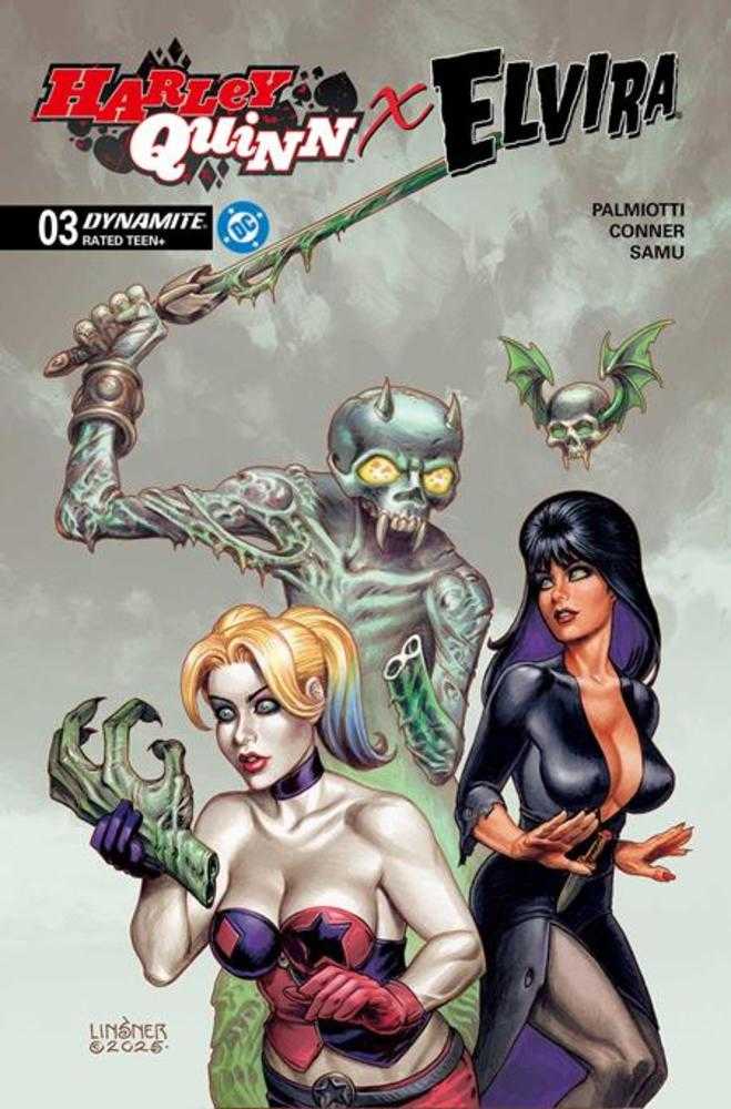 Harley Quinn X Elvira #3 Cover C Joseph Michael Linsner Variant