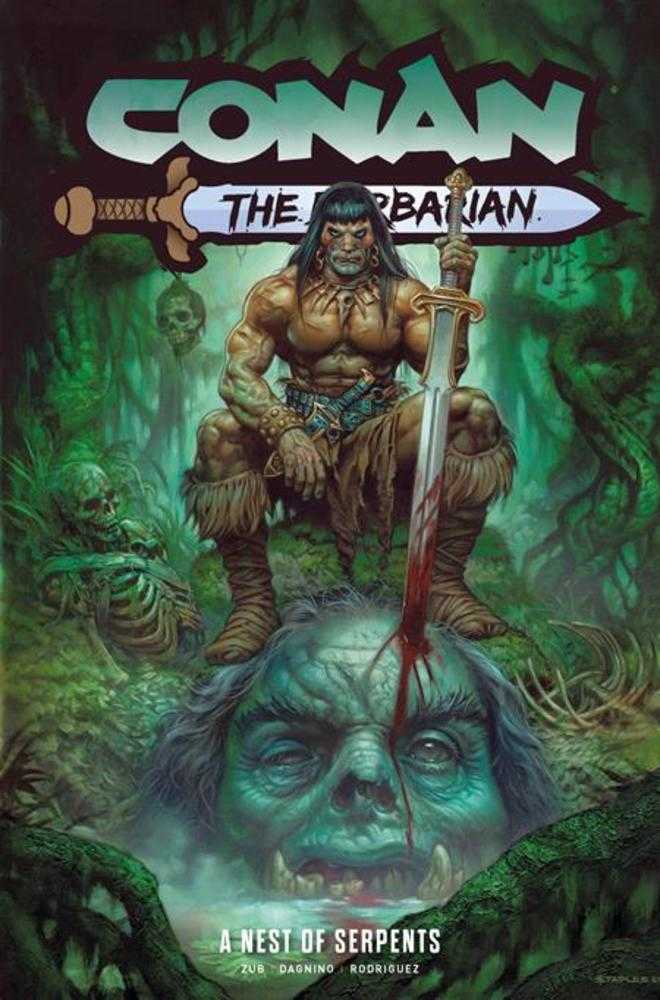 Conan The Barbarian TPB Volume 06 A Nest Of Serpents Direct Market Edition Greg Staples Cover (Mature)