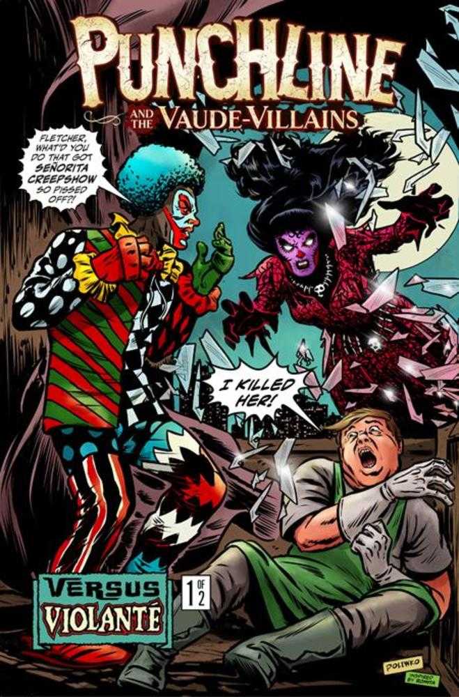 Punchline And The Vaude Villains vs Violante #1 (Of 2) Cover B Nik Poliwko Variant
