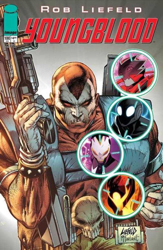 Youngblood #100 3rd Printing Cover B Rob Liefeld Massive Verse Variant