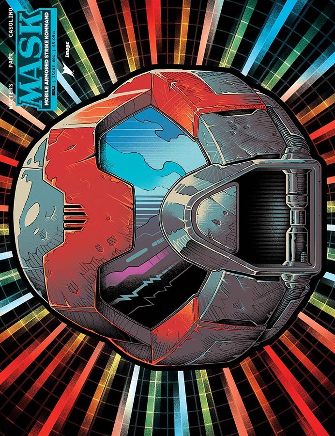Mask #1 Cover P Pye Parr & Luke Preece & Andres Juarez Die Cut Foil Mask Variant