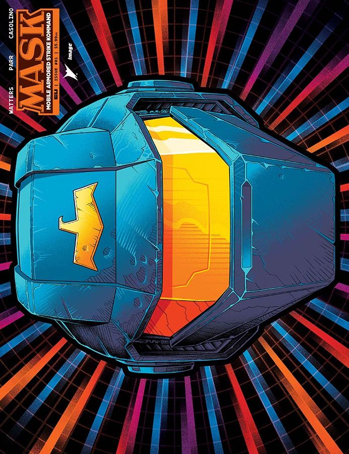 Mask #1 Cover Q Pye Parr & Luke Preece & Andres Juarez Die Cut Foil Mask Variant