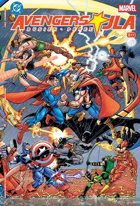 Avengers JLA #2 (Of 4) Facsimile Edition Cover D George Perez Foil Variant