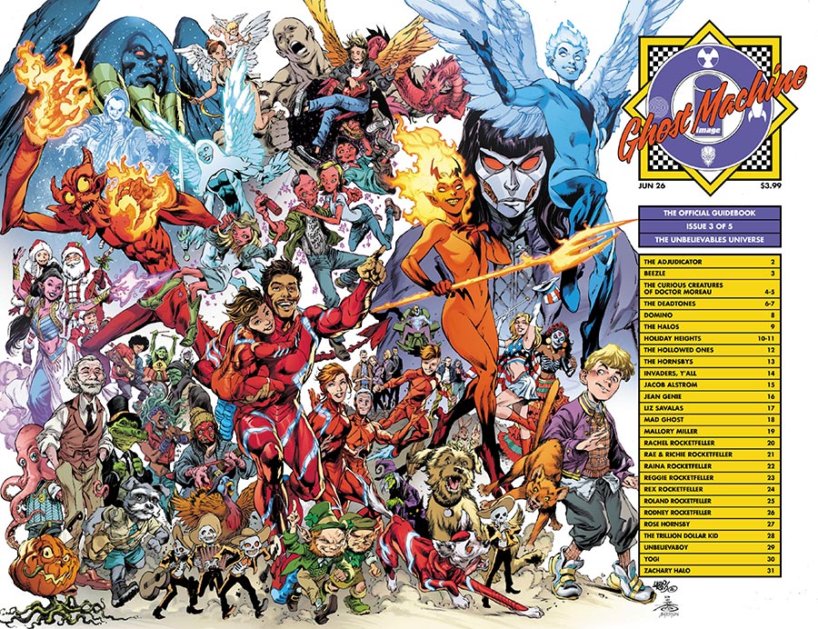 Ghost Machine The Official Guidebook #3 (Of 5) Cover C Ivan Reis & Danny Miki Wraparound Variant