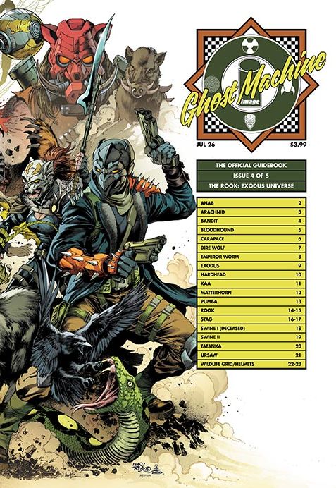 Ghost Machine The Official Guidebook #4 (Of 5) Cover C Ivan Reis & Danny Miki Wraparound Variant