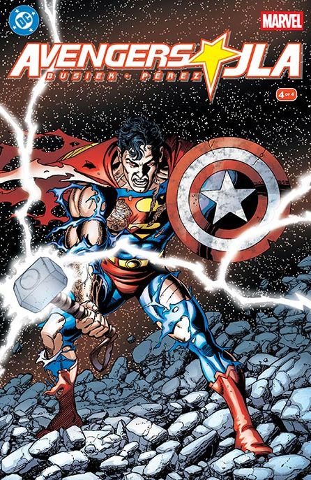 Avengers JLA #4 Facsimile Edition Cover A George Perez Wraparound