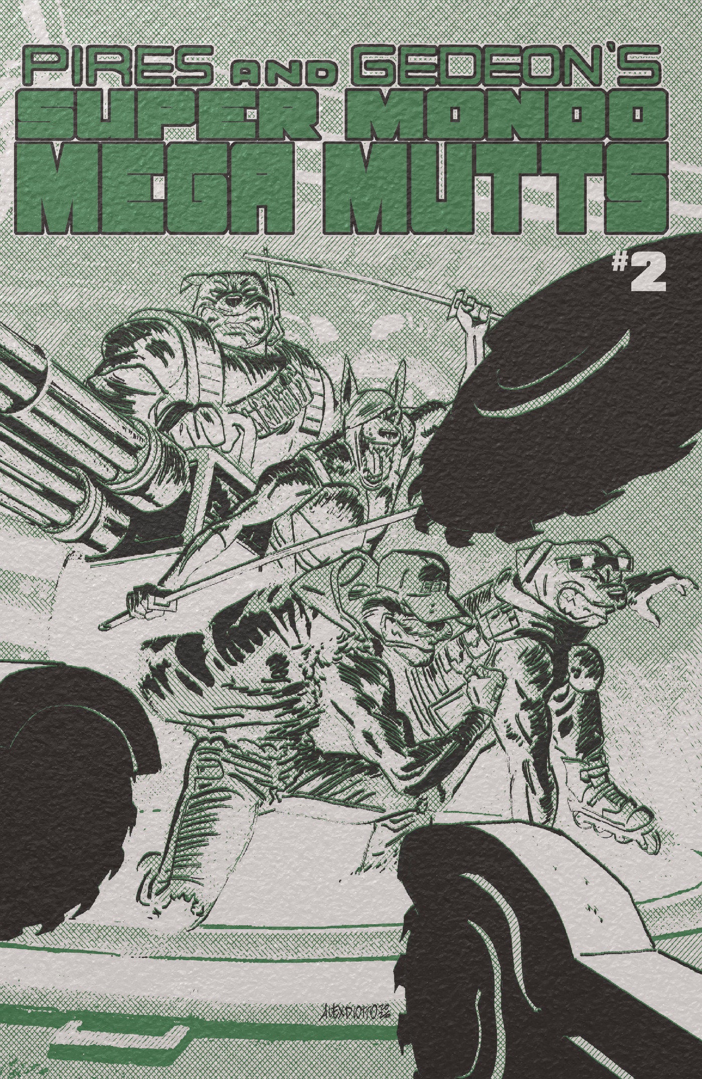 Super Mondo Mega Mutts #2 Cover E Alex Diotto Foil Variant