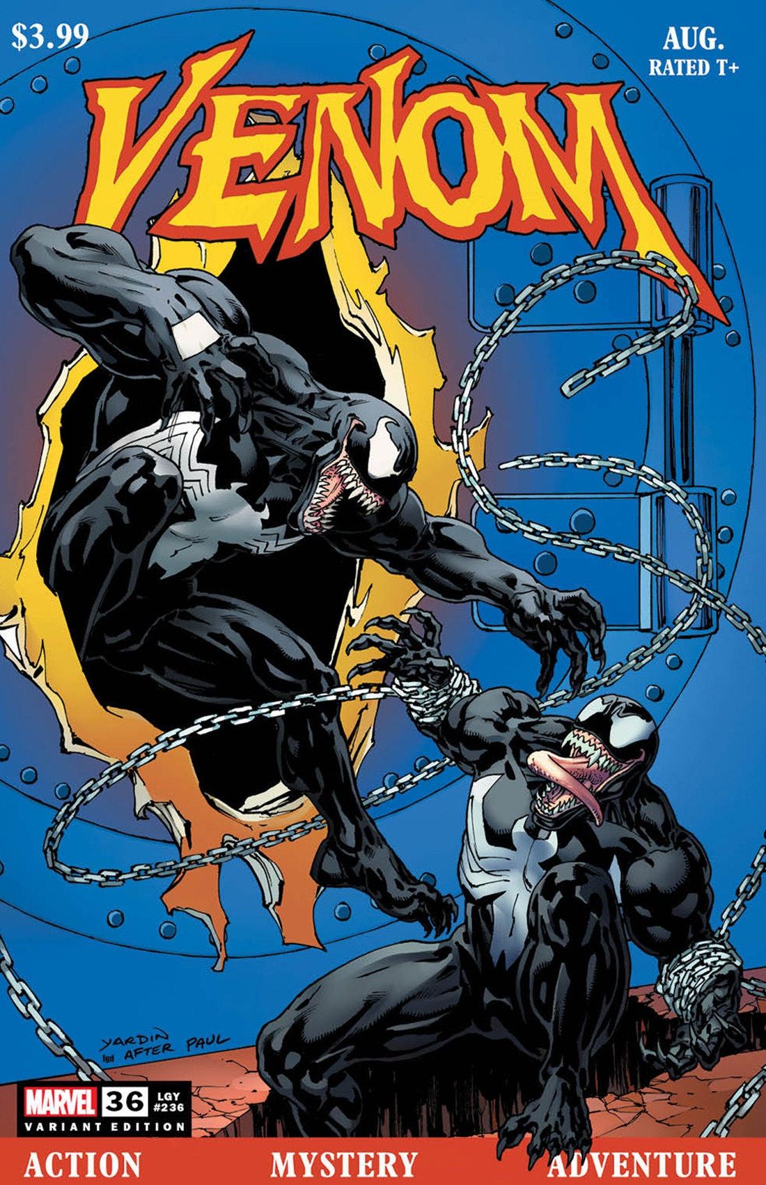 Venom (2021) #36 David Yardin Marvel 85th Anniversary Homage Variant [
