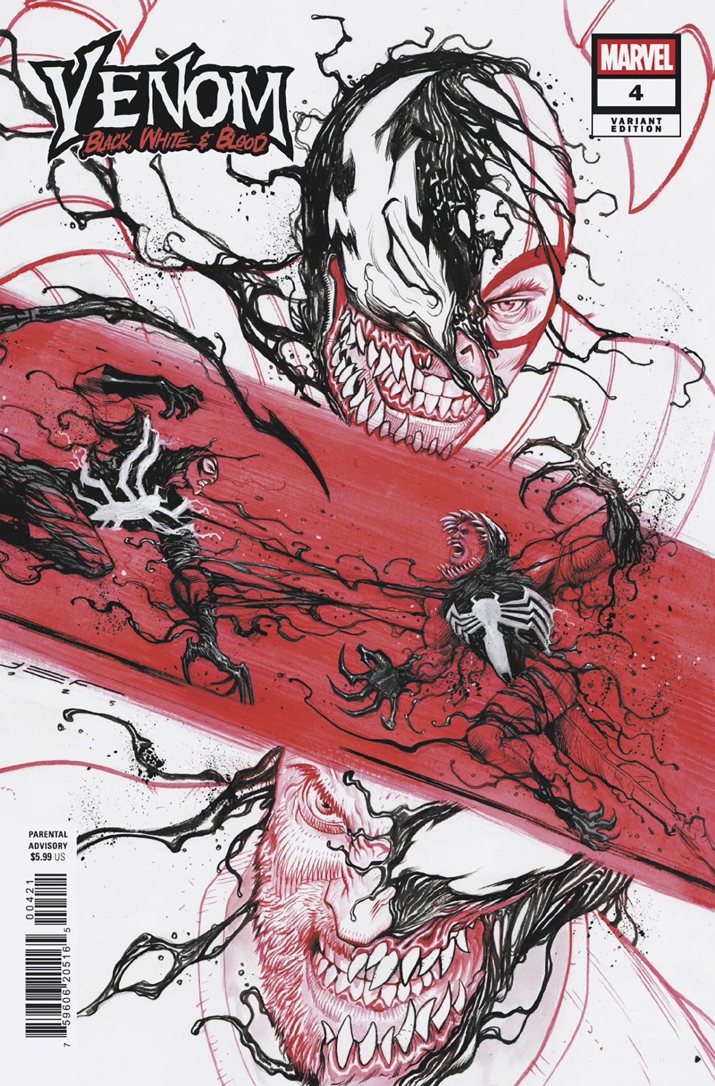 Venom: Black, White & Blood #4 Juan Ferreyra Variant