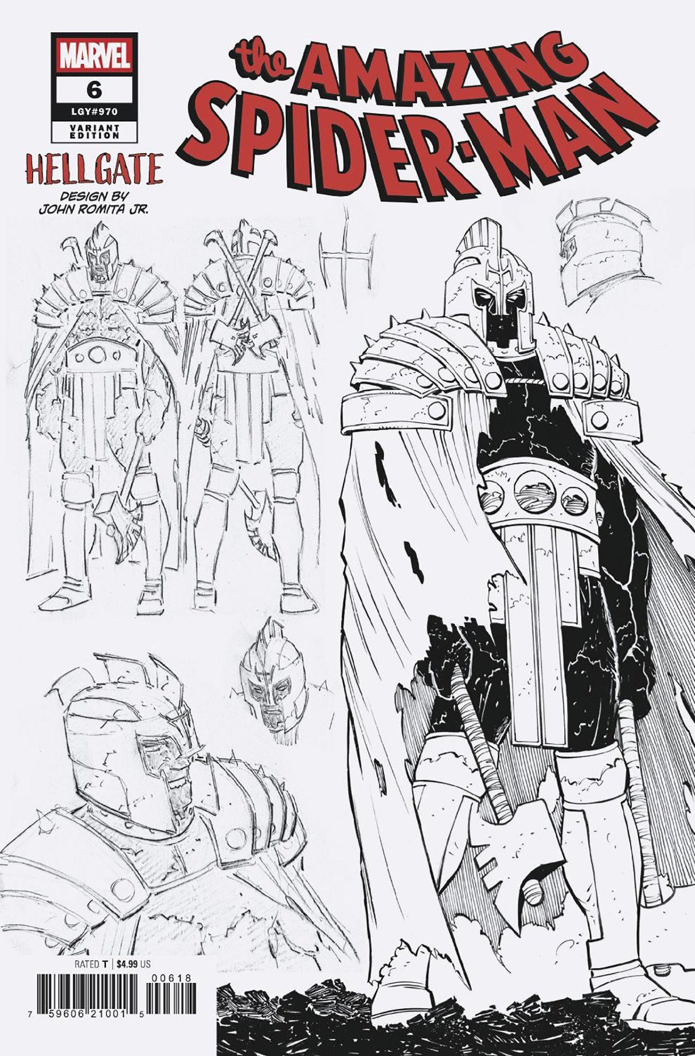Amazing Spider-Man #6 John Romita Jr. 1-10 Design Variant
