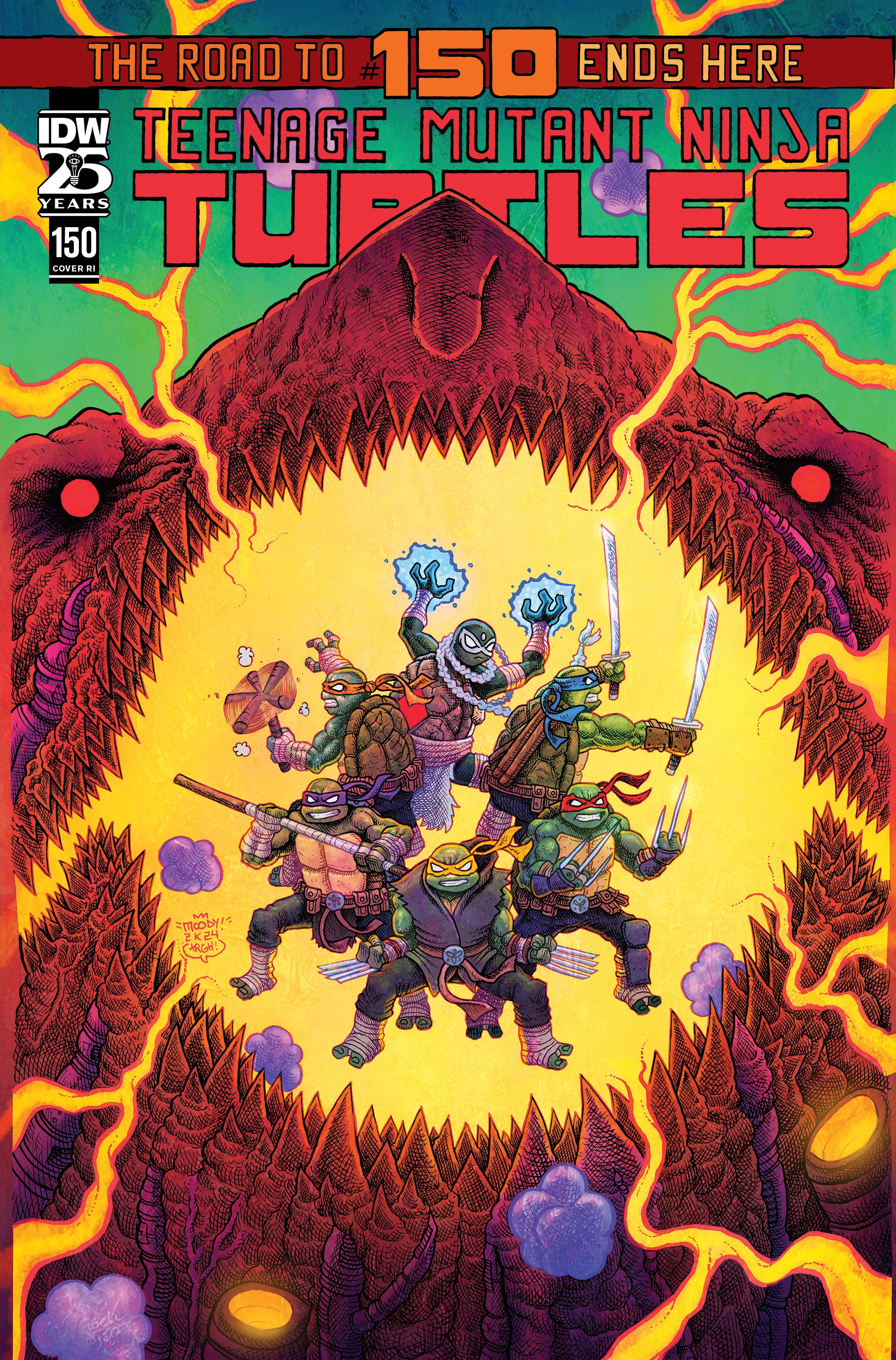 Teenage Mutant Ninja Turtles #150 Variant Ri (1-10) (Moody)