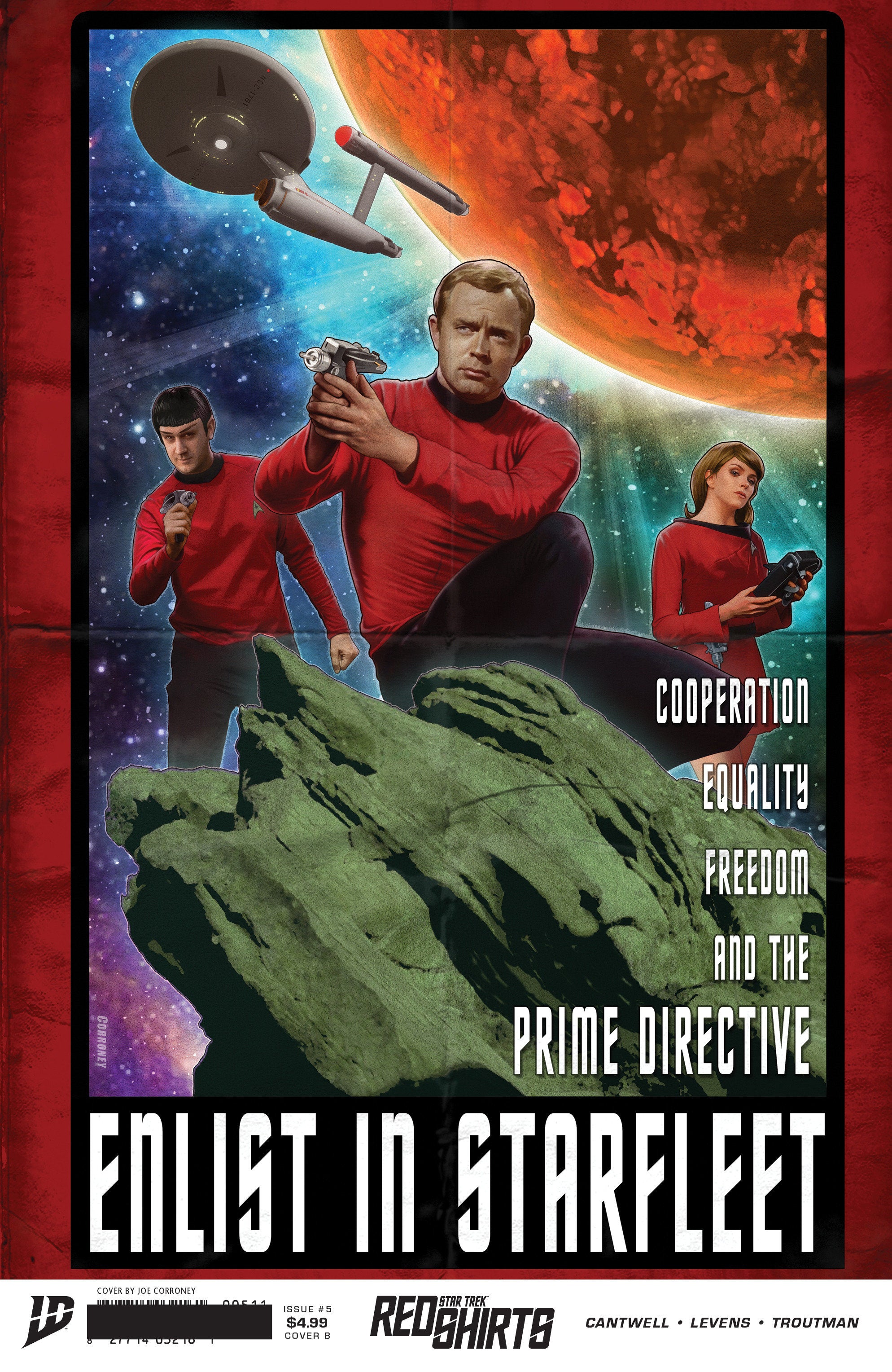 Star Trek: Red Shirts #5 Variant B (Corroney Federation Recruitment)
