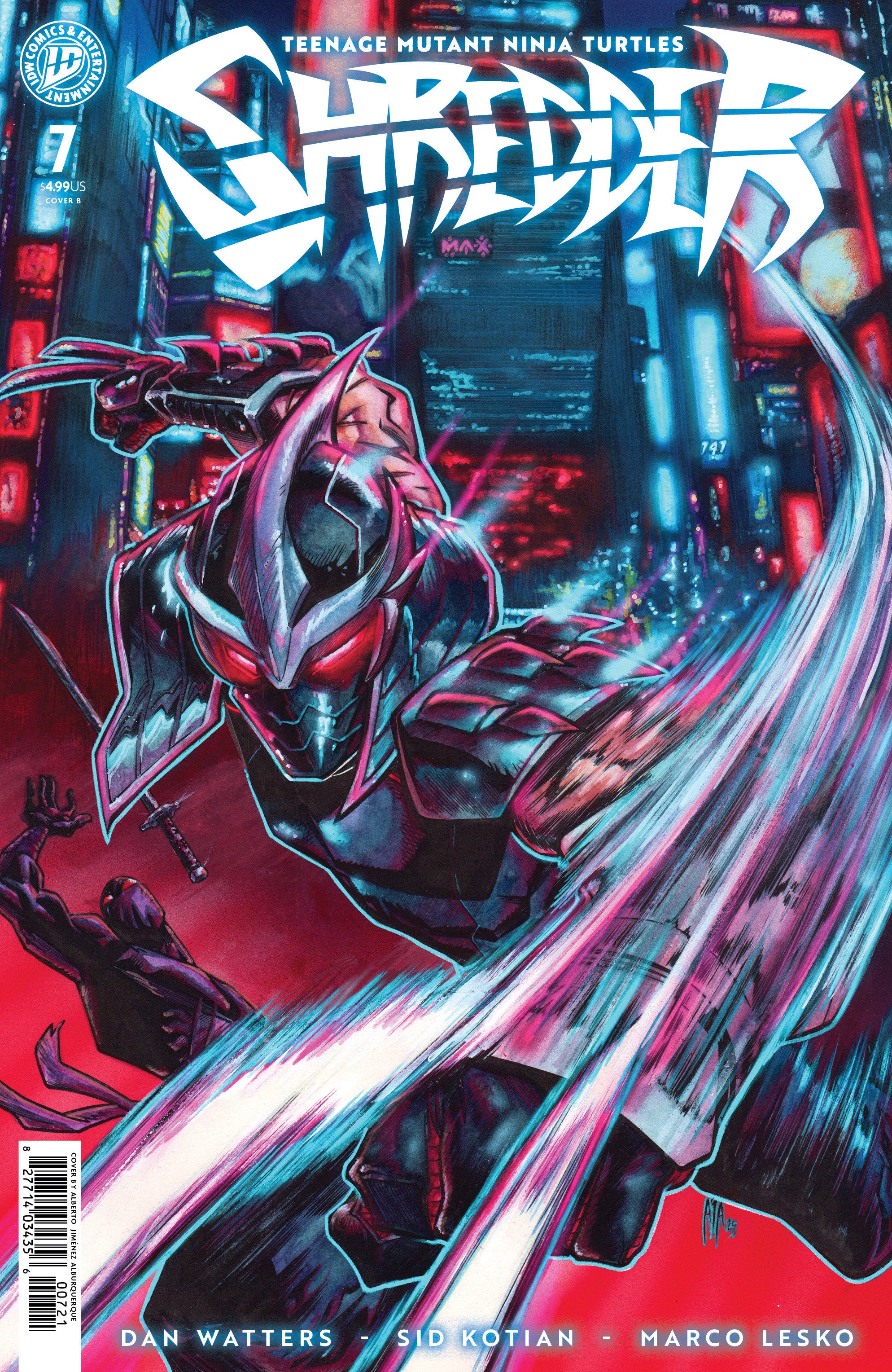 Teenage Mutant Ninja Turtles: Shredder #7 Variant B (Jiménez Alburquerque)