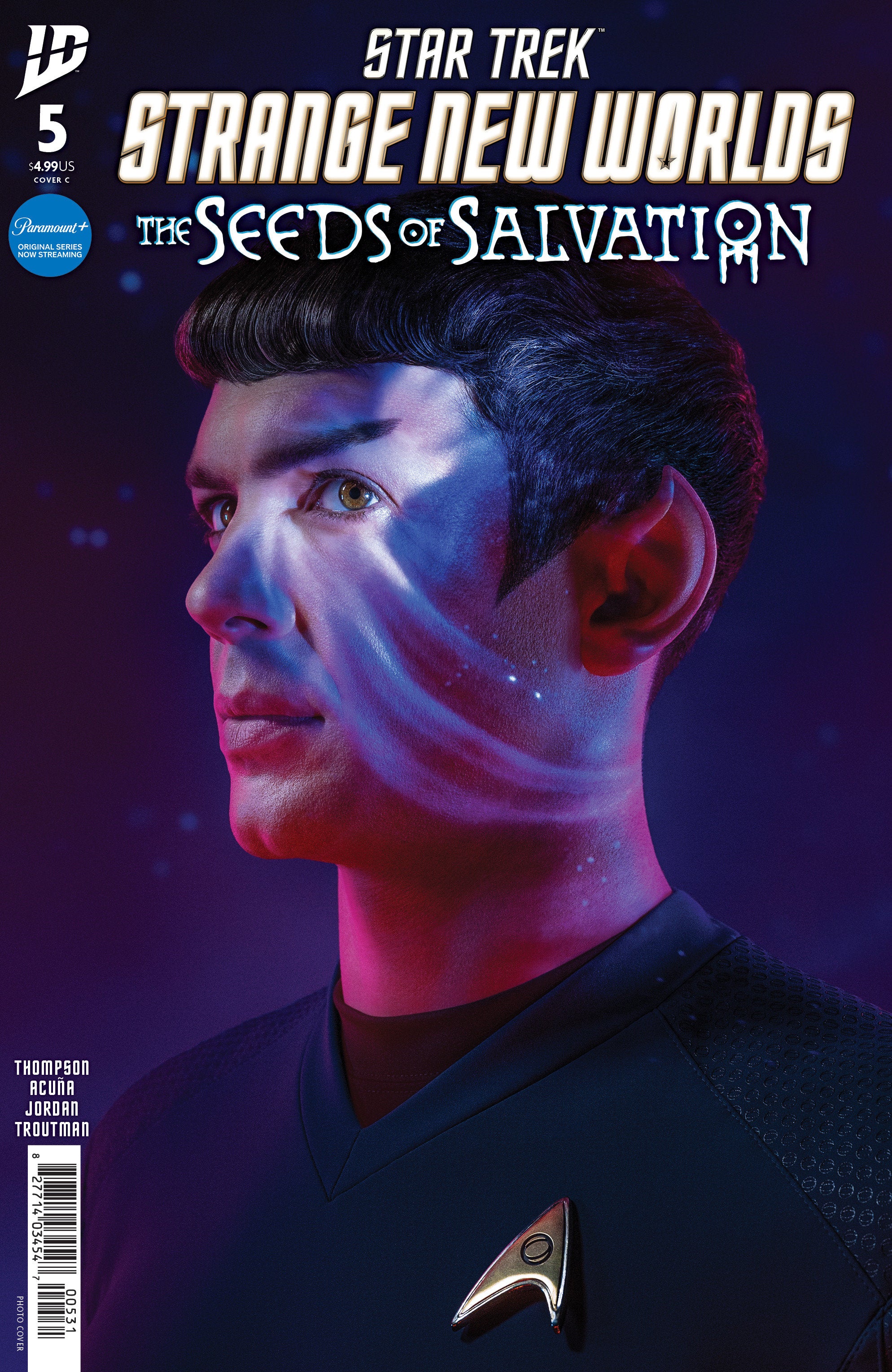 Star Trek: Strange New Worlds The Seeds Of Salvation #5 Variant C (Photo Variant)