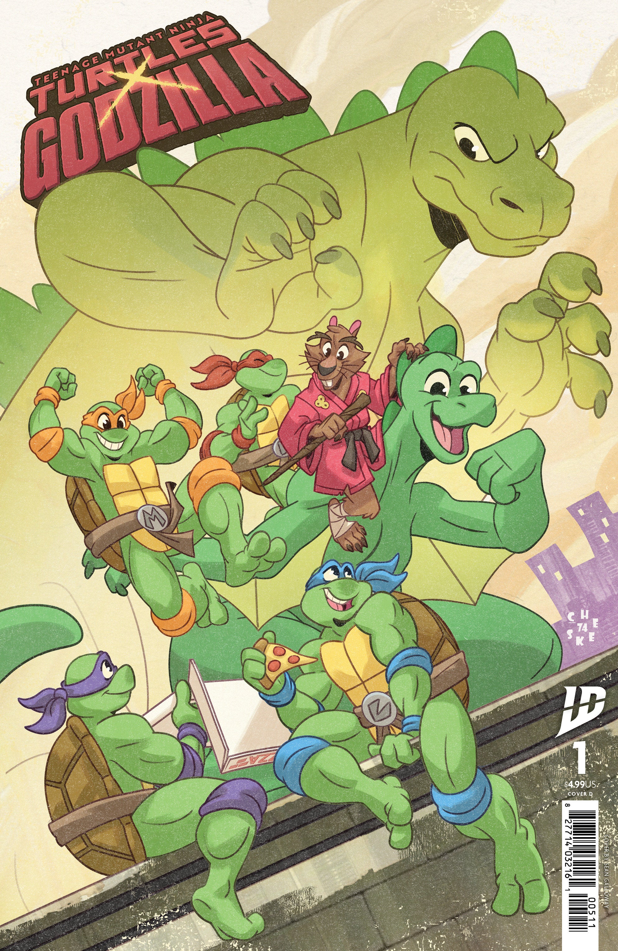 Teenage Mutant Ninja Turtles X Godzilla #1 Variant D (Galloway)