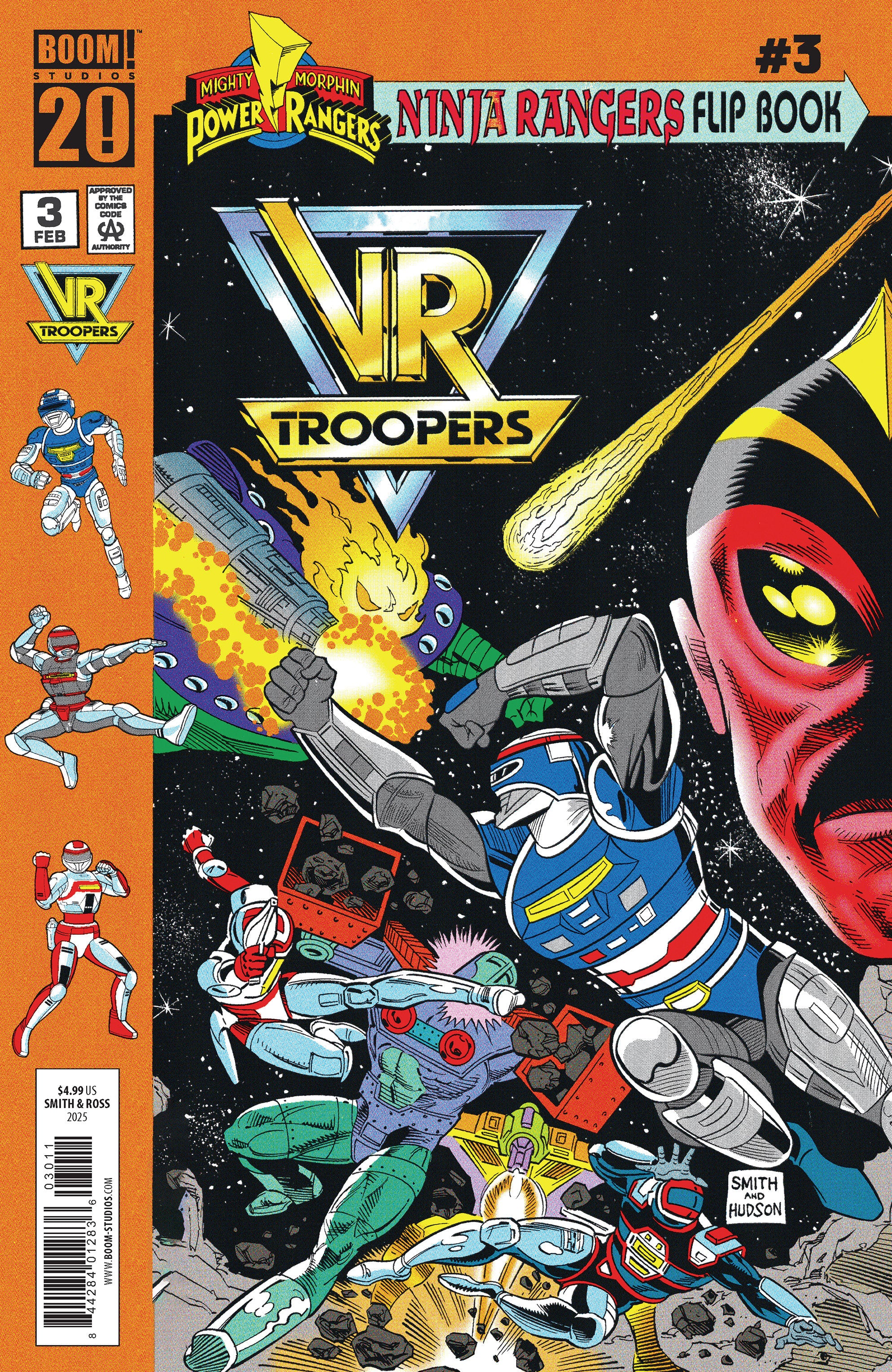 Vr Troopers/Power Rangers Flipbook Facsimile Edition #3 A Main (Dressed, Smith)
