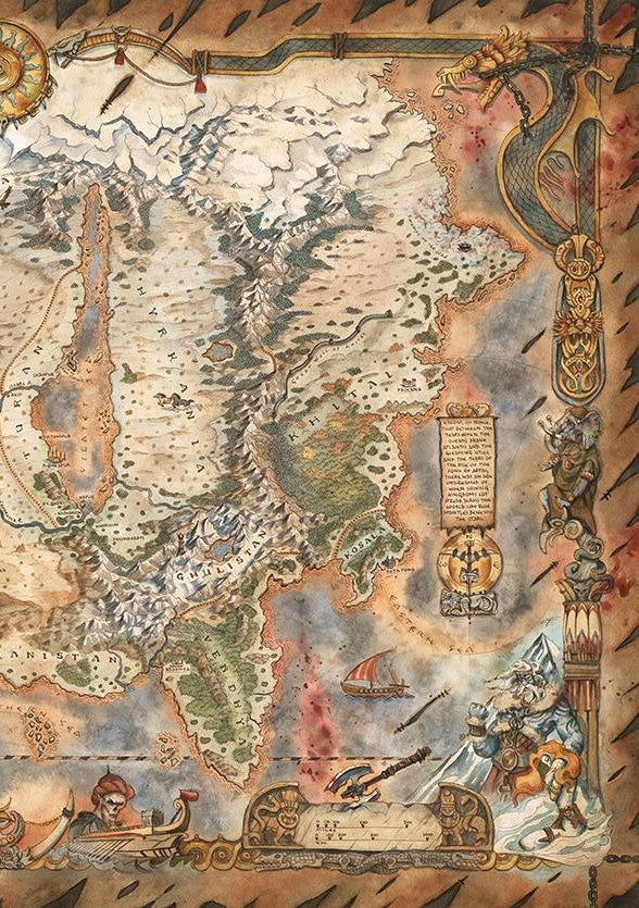 Conan Barbarian #1 Cover G Wrap Hyborian Age Map (Mature)