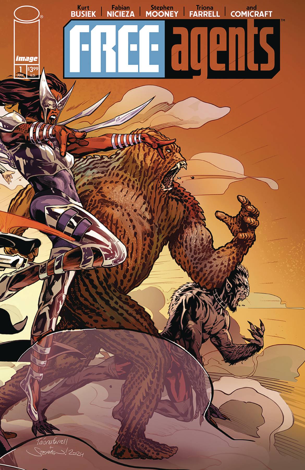 Free Agents #1 Cover A Stephen Mooney Wraparound