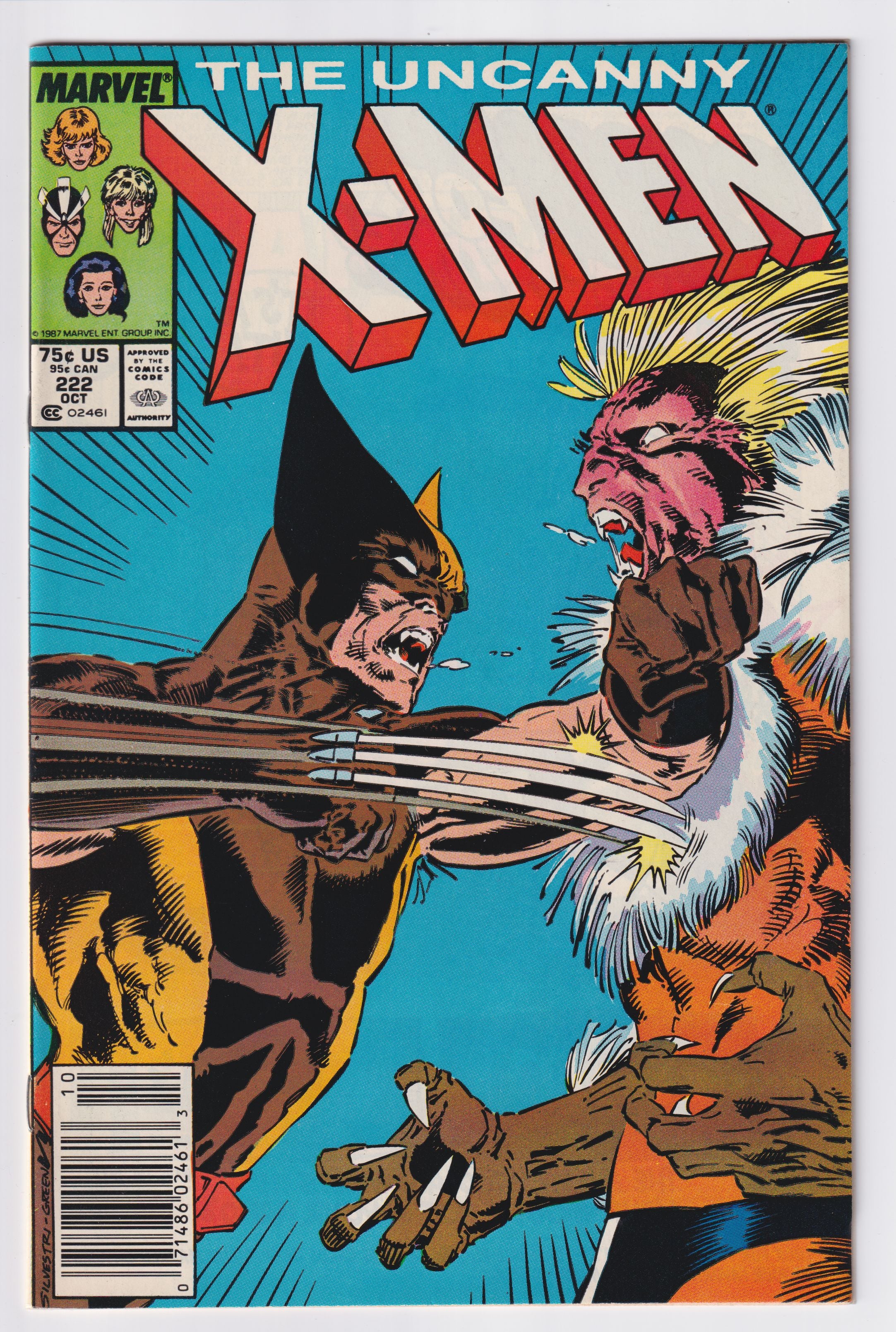 UNCANNY X-MEN (1963) #222 NM-