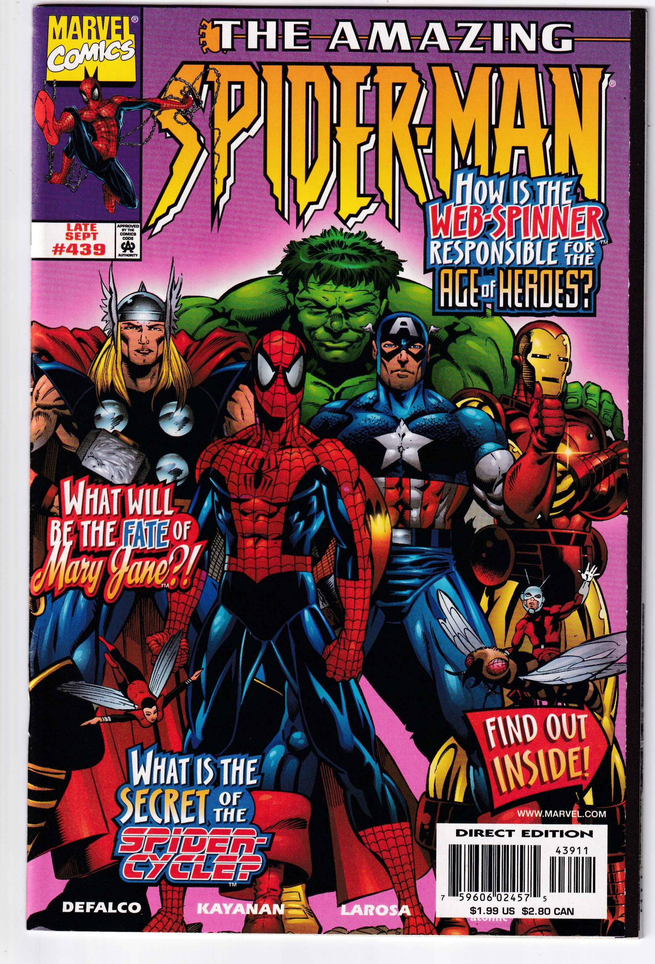 AMAZING SPIDER-MAN (1963) #439 NM-
