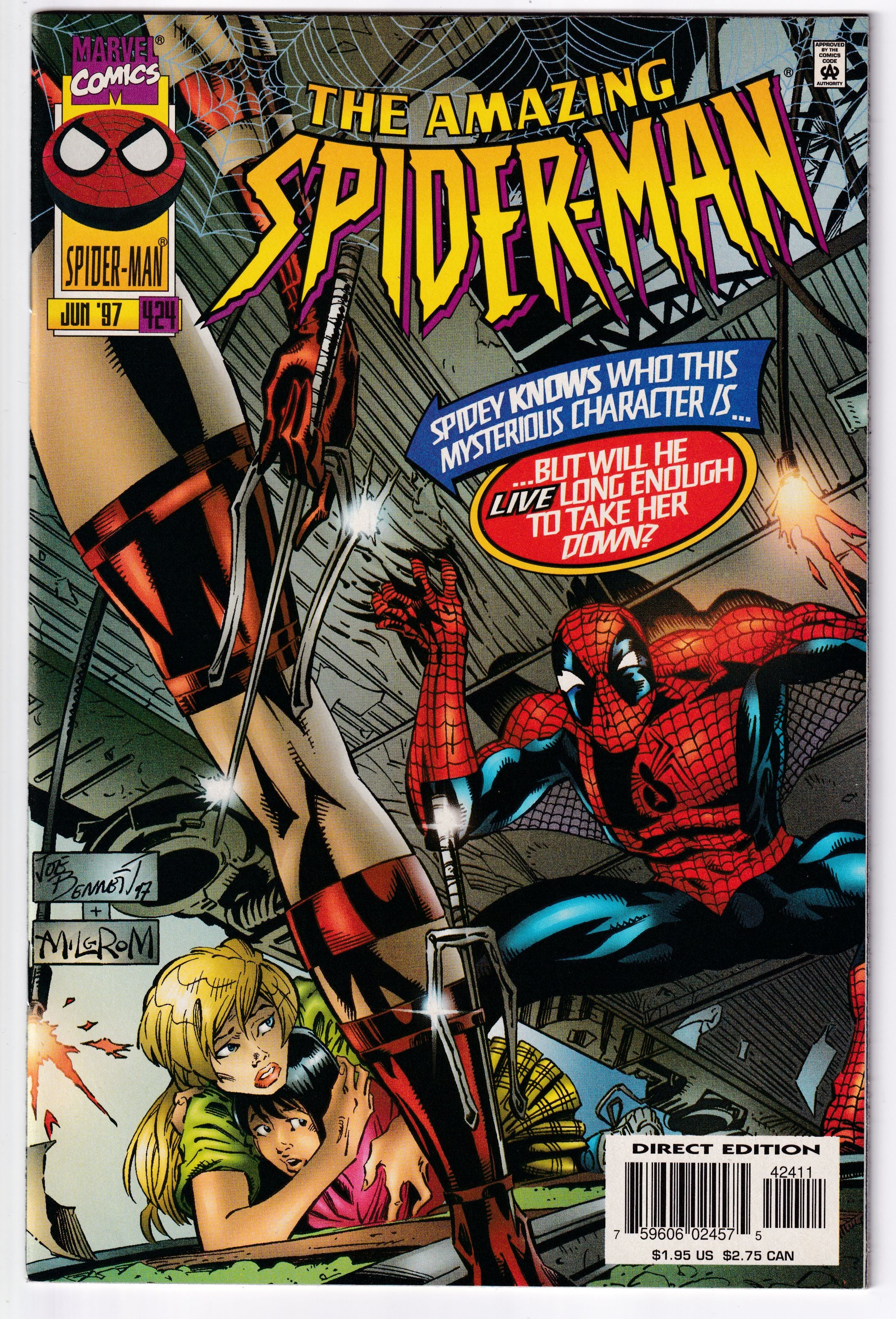 AMAZING SPIDER-MAN (1963) #424 NM-
