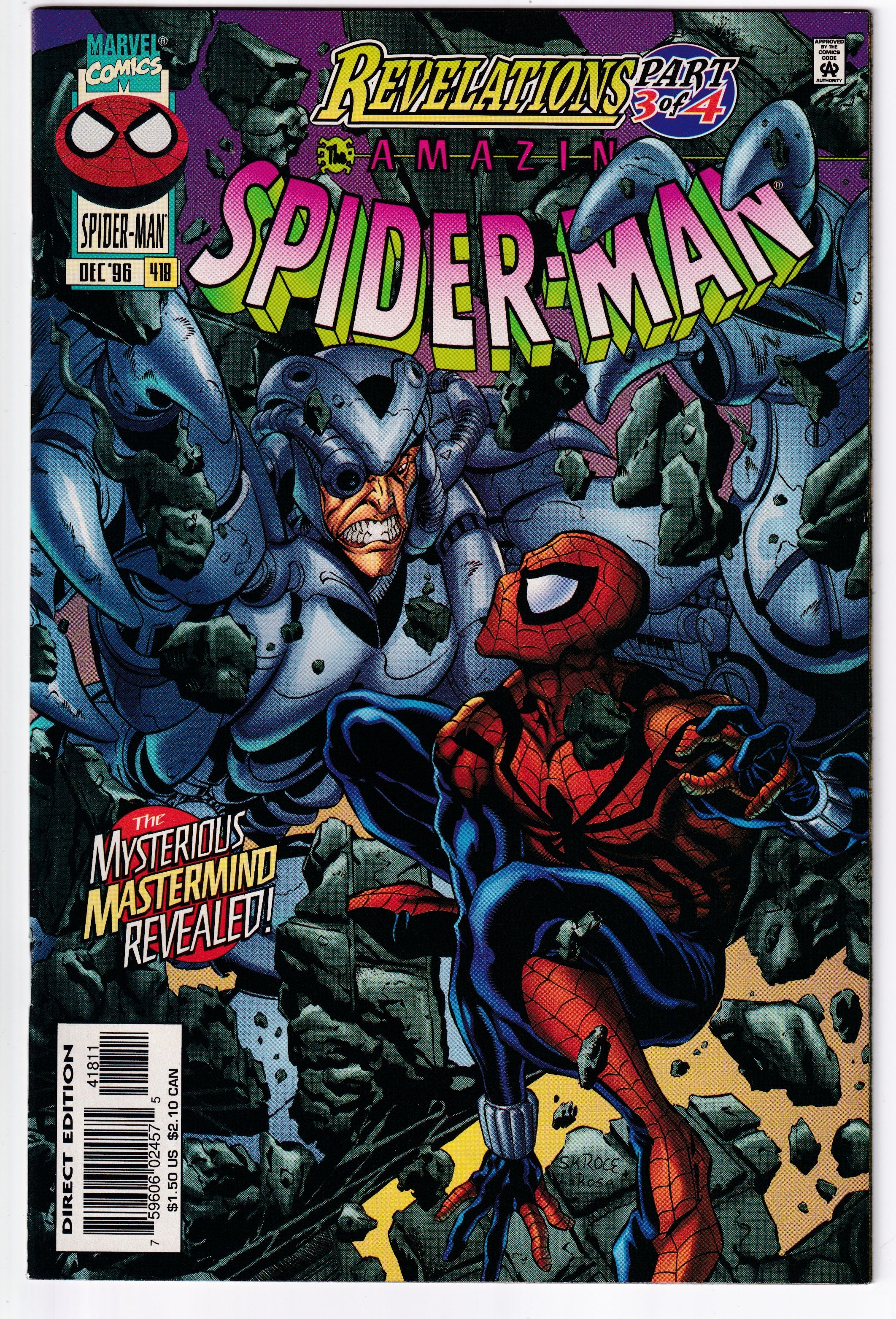 AMAZING SPIDER-MAN (1963) #418 NM-
