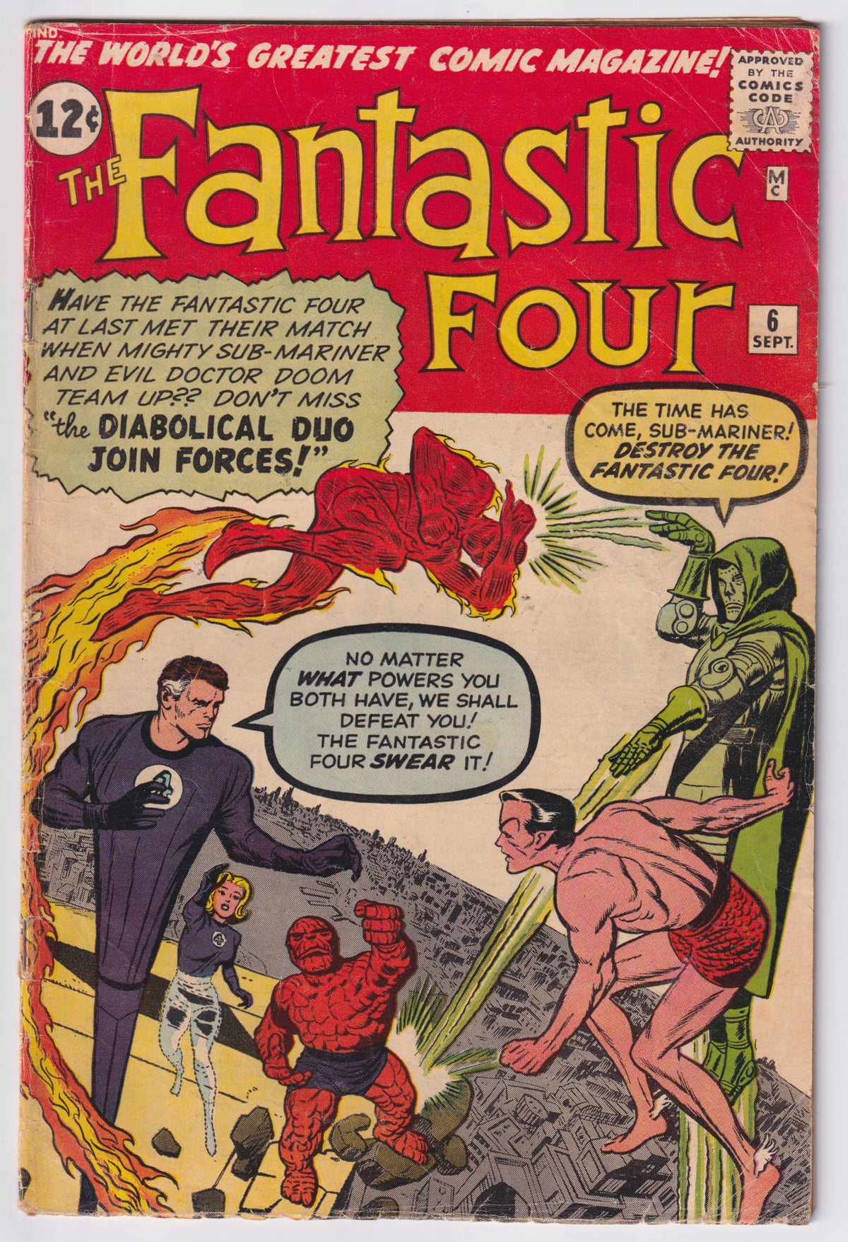 FANTASTIC FOUR (1961) #006 VG- (3.5)