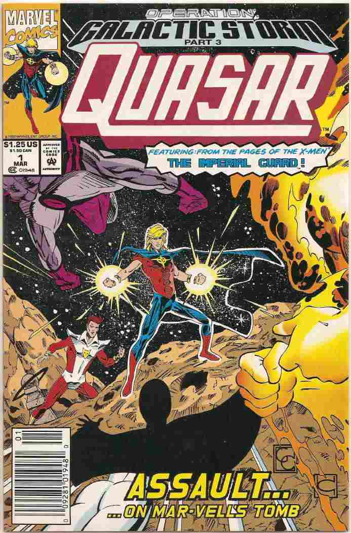 QUASAR #1 NEWSSTAND (ACTUALLY VOL. 1 #32)