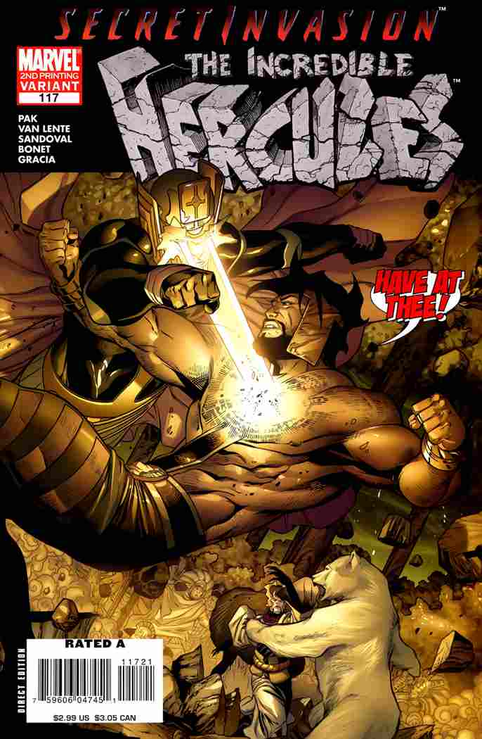 INCREDIBLE HERCULES #117 2ND PRNT