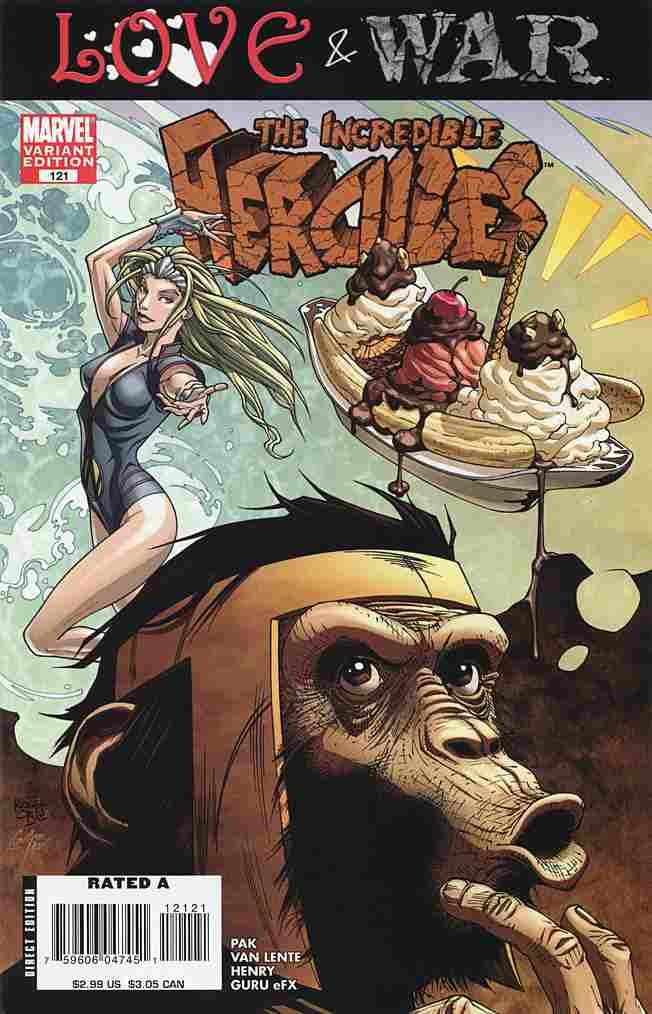 INCREDIBLE HERCULES #121MONKEY VARIANT