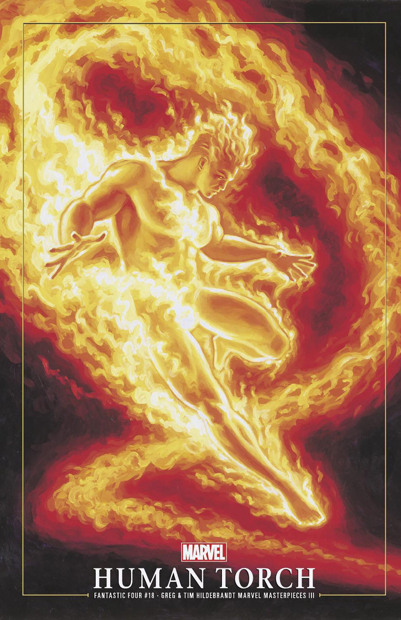 Fantastic Four #18 Greg And Tim Hildebrandt Human Torch Marvel Masterpieces III Variant