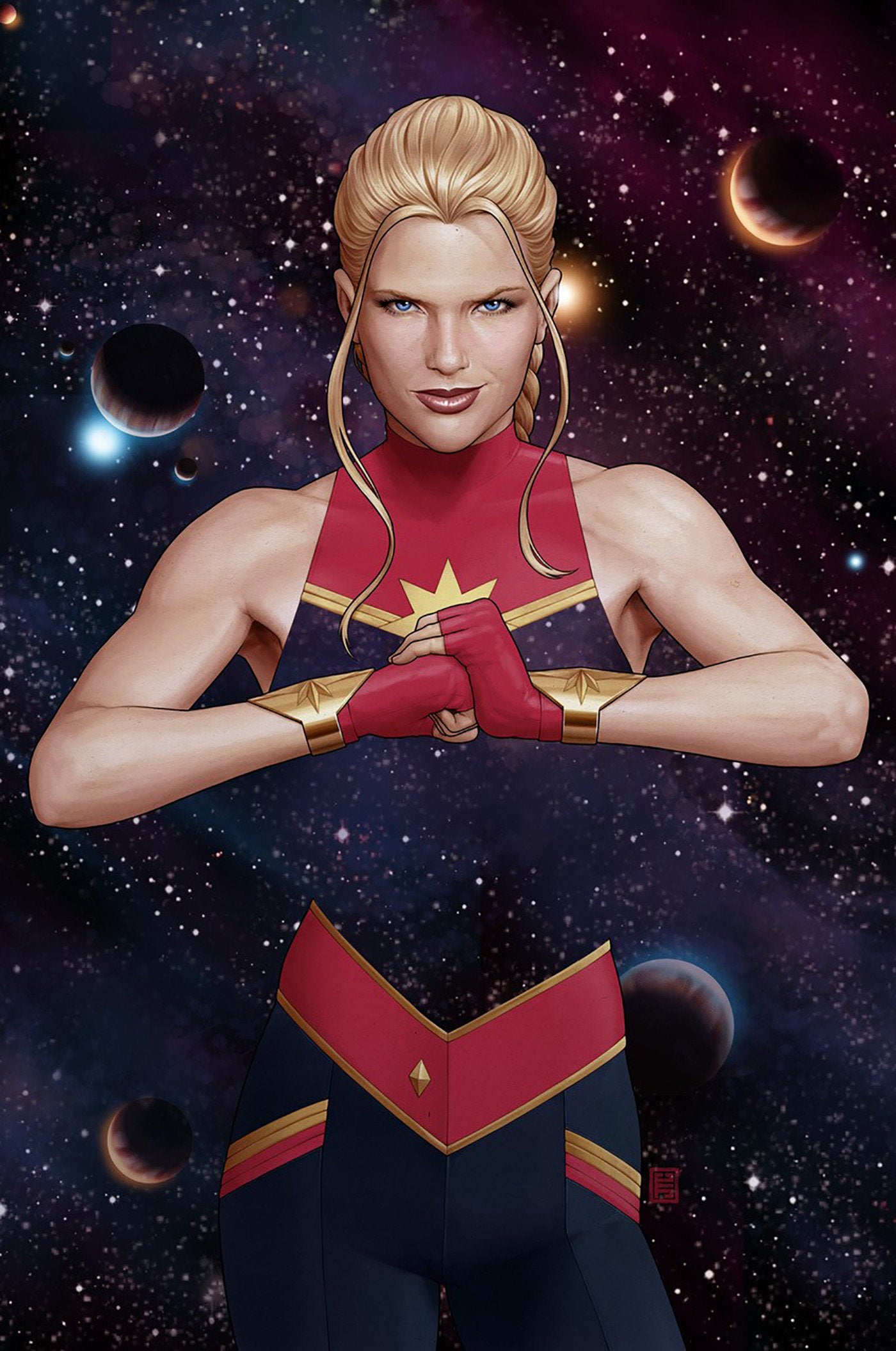Captain Marvel #1 John Tyler Christopher 2nd Print Full Art Variant