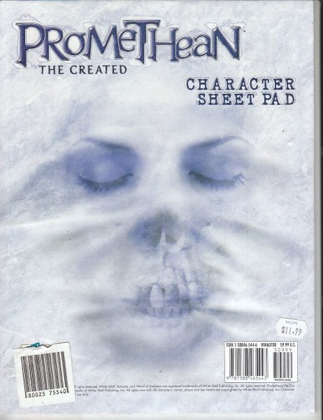 PROMETHEAN THE CREATED CHARACTER SHEET PAD
