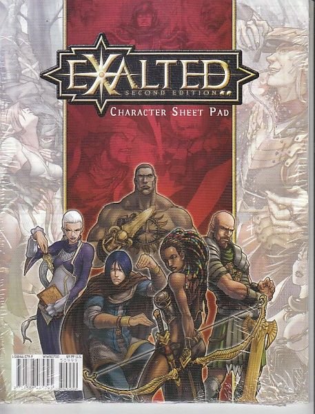 EXALTED 2ND CHARACTER SHEET PAD