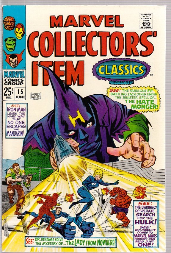 MARVEL COLLECTORS ITEM CLASSICS #15 VF+
