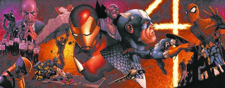 MARVEL CIVIL WAR PANORAMA