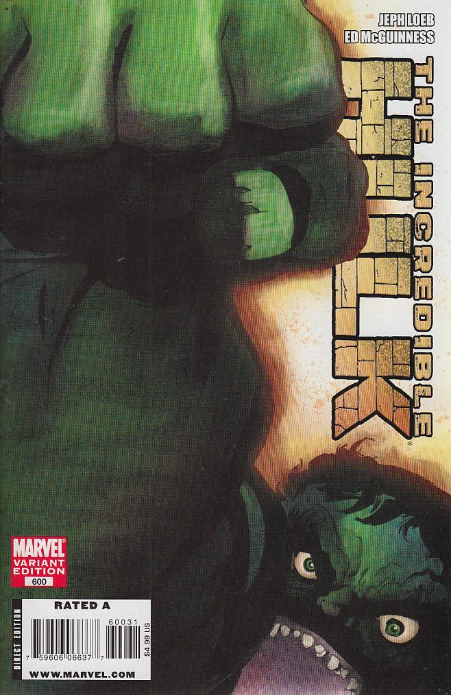 INCREDIBLE HULK (2009) #600 TIM SALE VAR