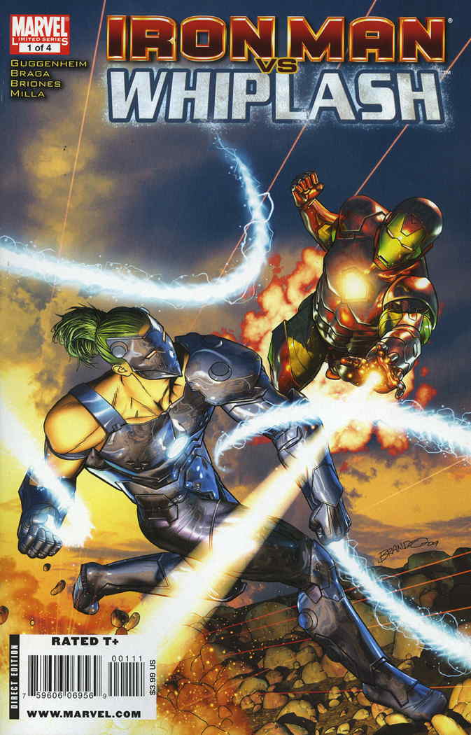 IRON MAN VS WHIPLASH -SET- (#1 TO #4)