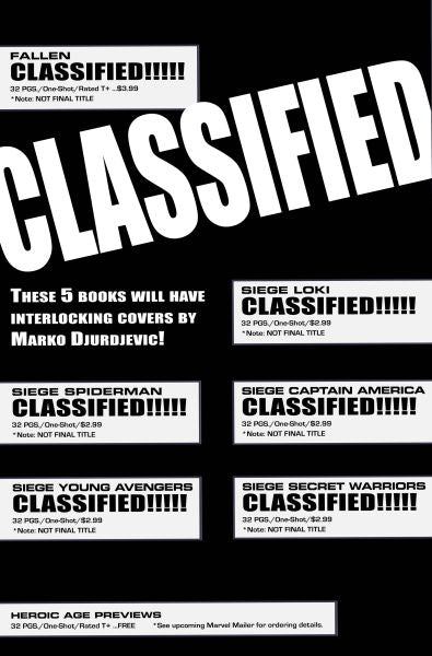 SIEGE YOUNG AVENGERS #1 DJURDJEVIC SKETCH VAR