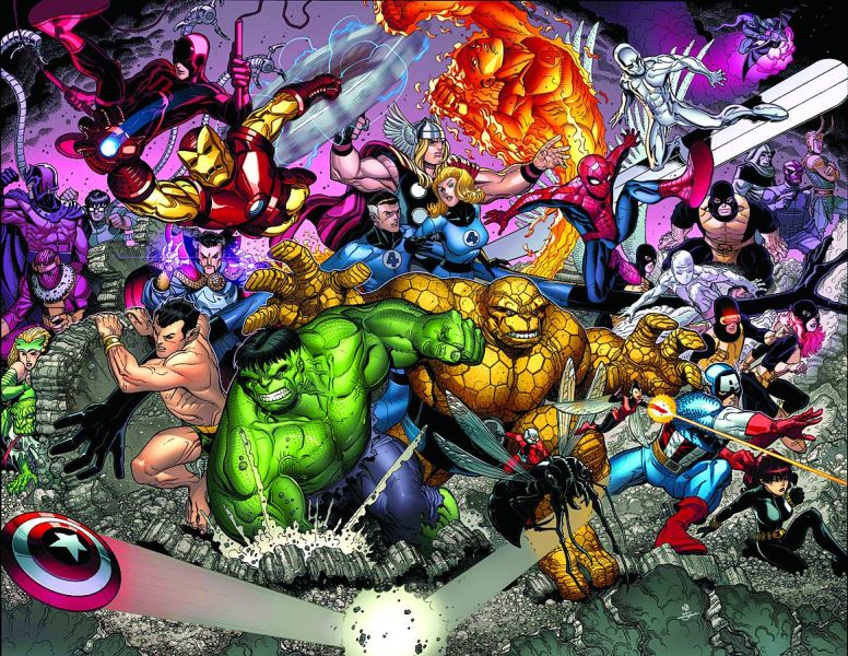 MARVEL UNIVERSE BY NICK BRADSHAW POSTER