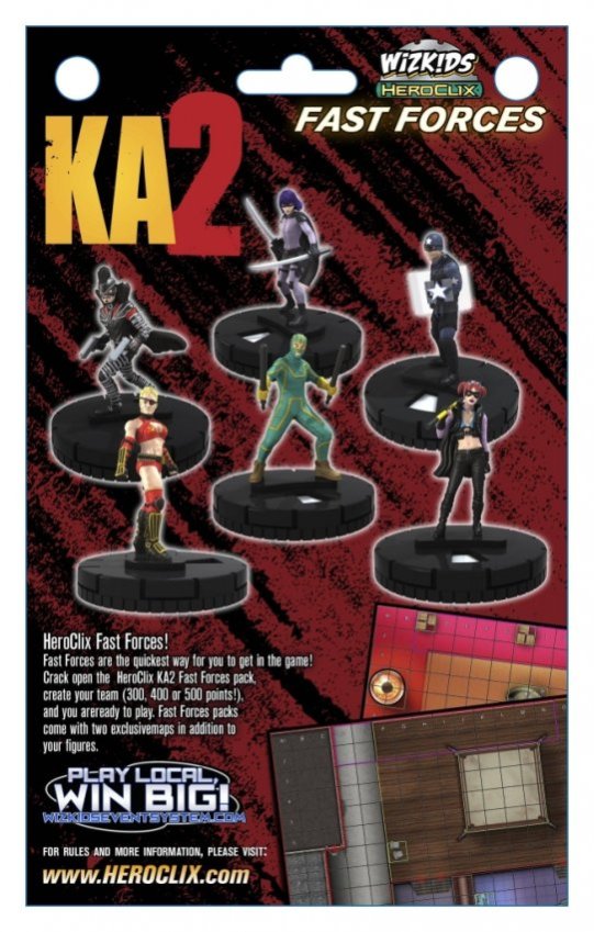 KICK ASS 2 HEROCLIX FAST FORCES 6 PACK