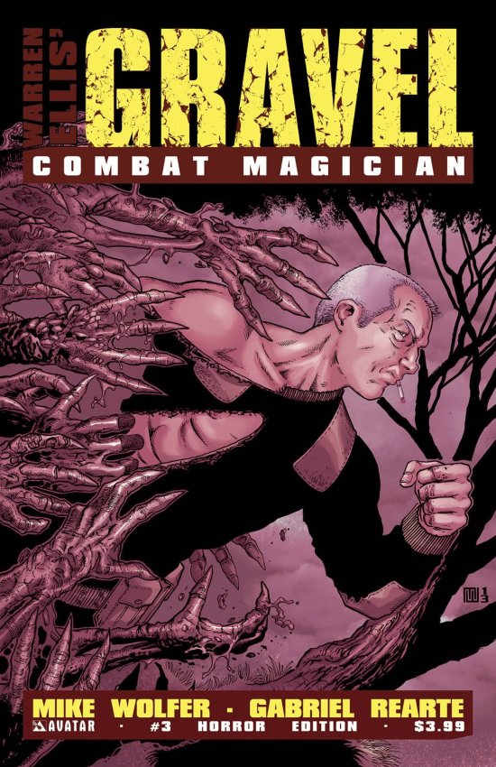 GRAVEL COMBAT MAGICIAN #3 HORROR CVR (MR)