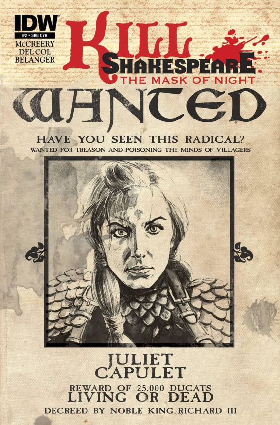 KILL SHAKESPEARE MASK OF NIGHT #2 (OF 4) SUBSCRIPTION VAR