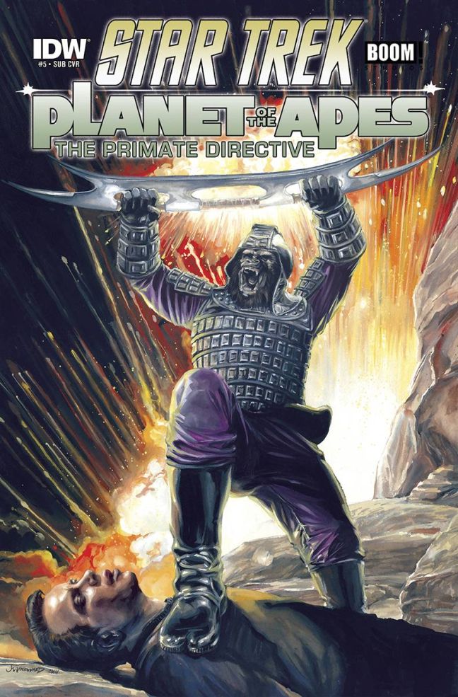 STAR TREK PLANET OF THE APES #5 (OF 5) SUBSCRIPTION VAR