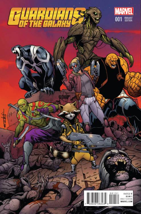 GUARDIANS OF GALAXY (2015) #1 SCHITTI VAR