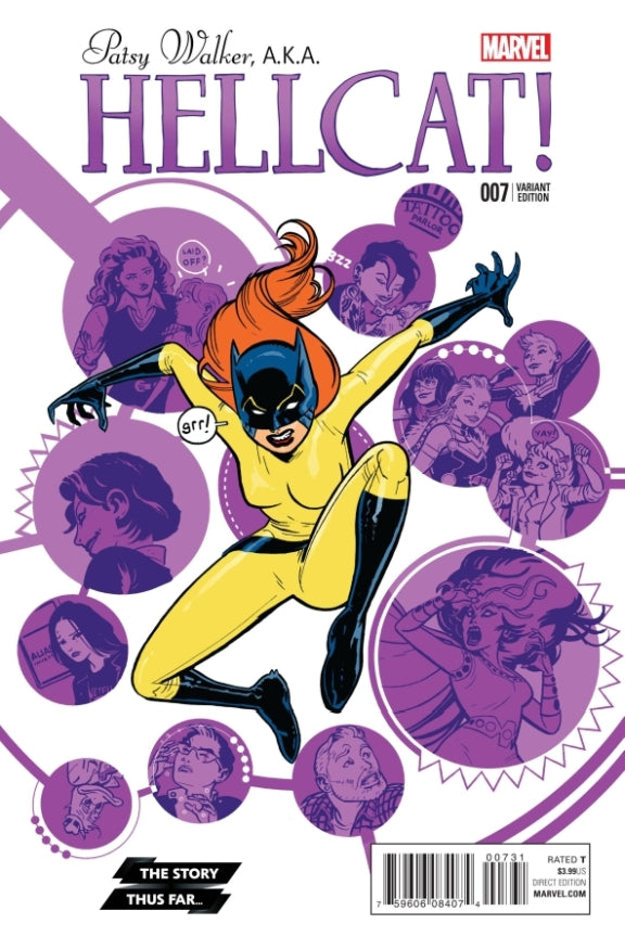 PATSY WALKER AKA HELLCAT #7 STORY THUS FAR VAR
