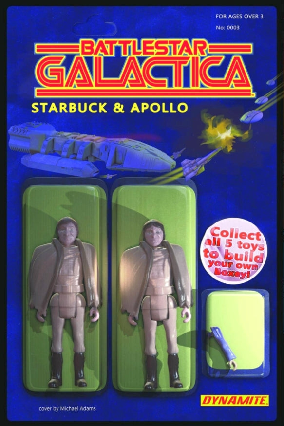BATTLESTAR GALACTICA VOL 3 #3 CVR B ADAMS ACTION FIGURE